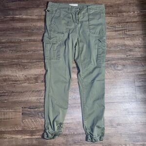 Michael Kors women’s cargo pants Tomb Raider ankle skinny size 8 green brown